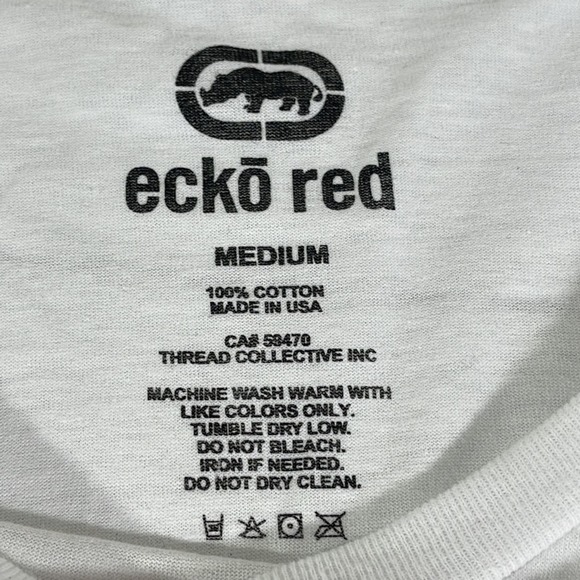 ECKO RED Woman’s White and Purple T-Shirt Size Medium - Picture 6 of 7